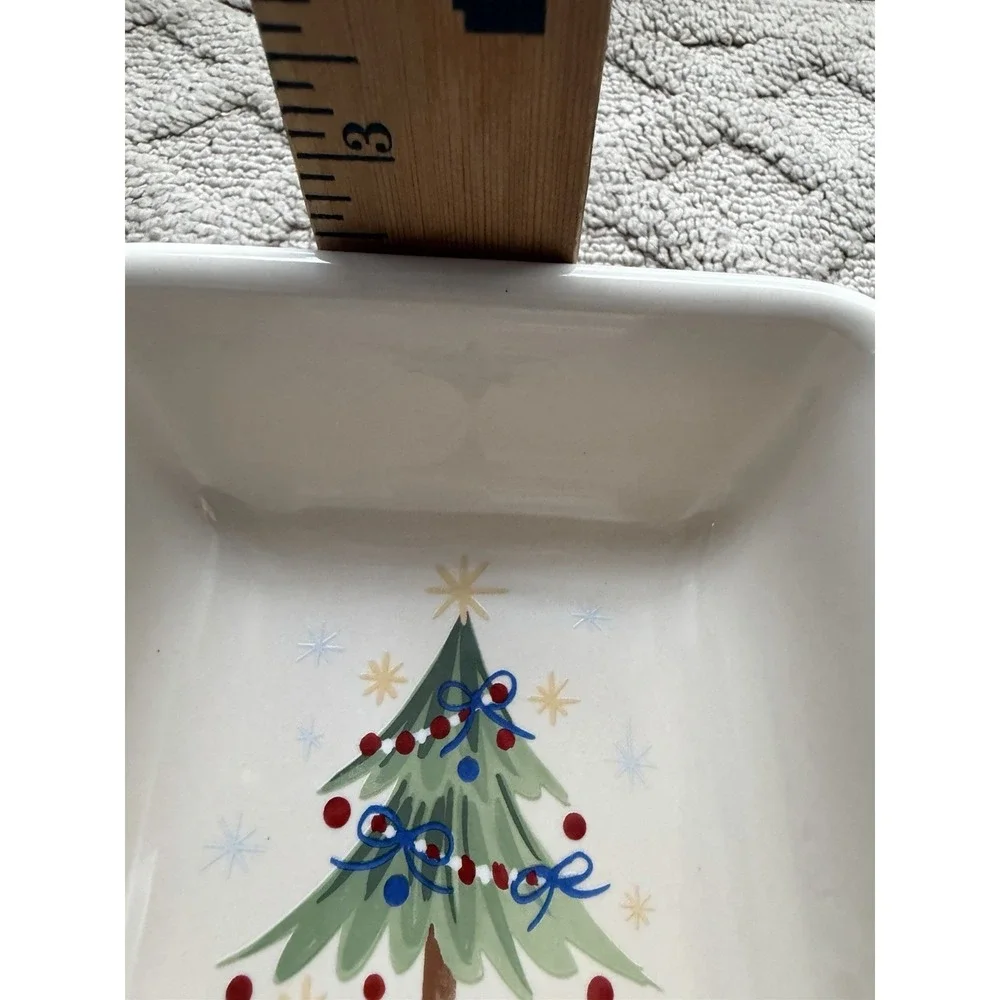 Longaberger All The Trimmings Candy Dish Christmas Themed